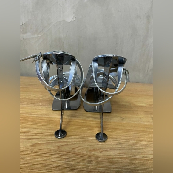 Pleaser Vintage Galaxy silver heels - Picture 3 of 6